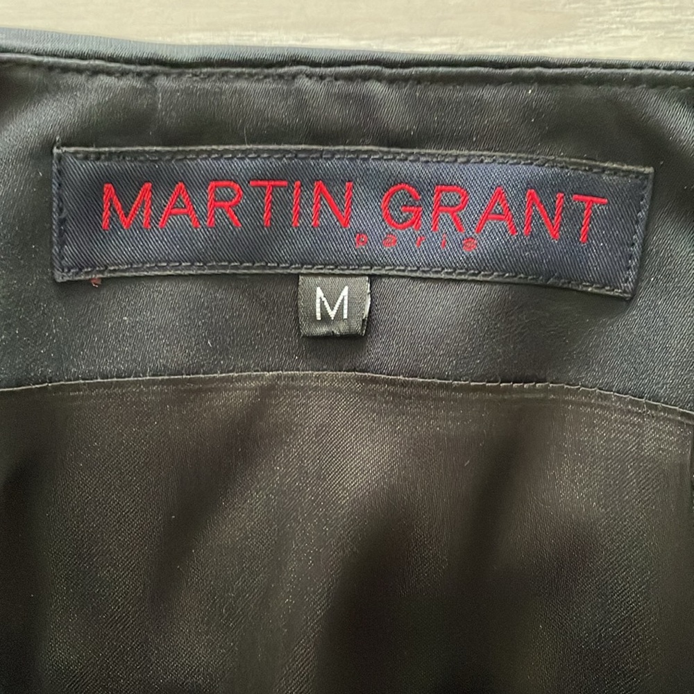 Martin Grant Paris Black Wing Back Dress Coat - Picture 13 of 15
